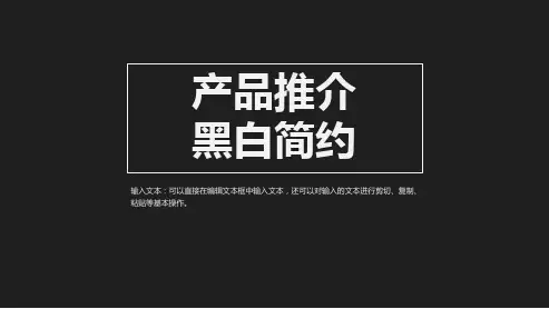 产品推介ppt