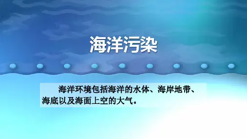 海洋污染-课件ppt