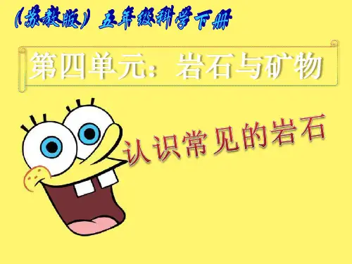 岩石与矿物PPT五年级科学下册课件