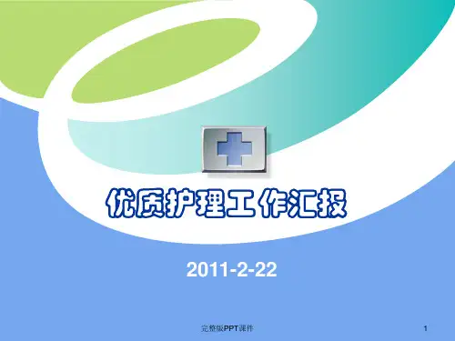 产科优质护理工作汇报ppt课件