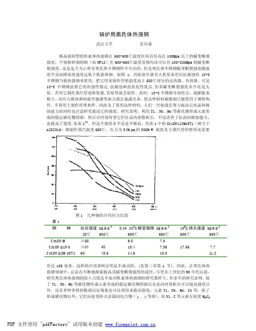 奥氏体不锈耐热钢