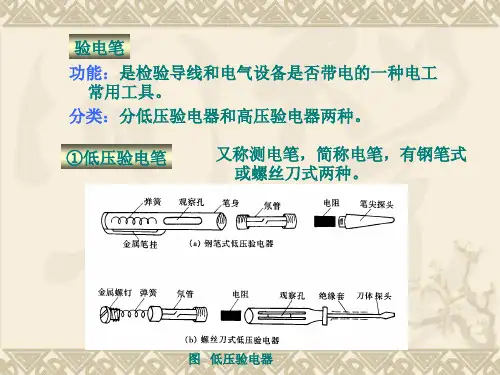 验电笔 、万用表、电烙铁、剥线钳的相关知识