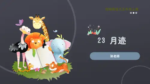 月迹ppt课件