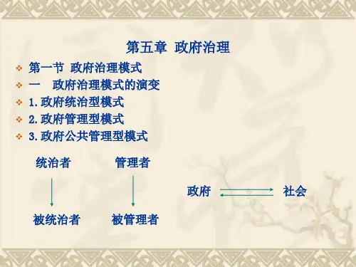 第五章_政府治理