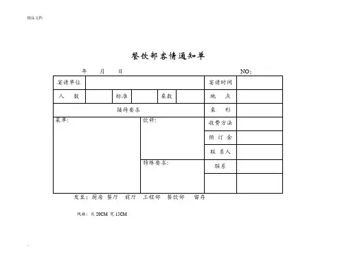 餐饮运行表格