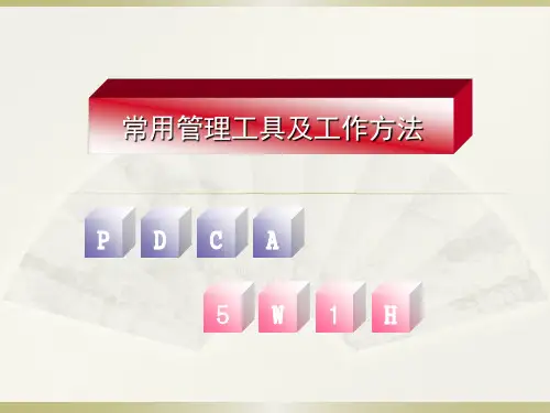 PDCA与5W1H简介及应用