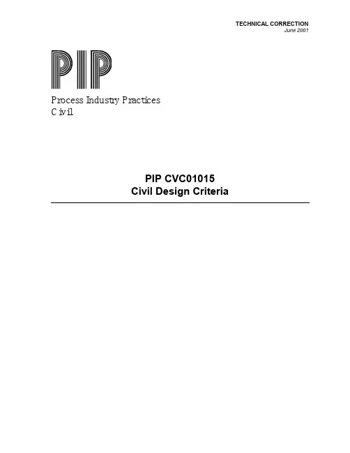 PIP_Civil Design Criteria_CVC01015