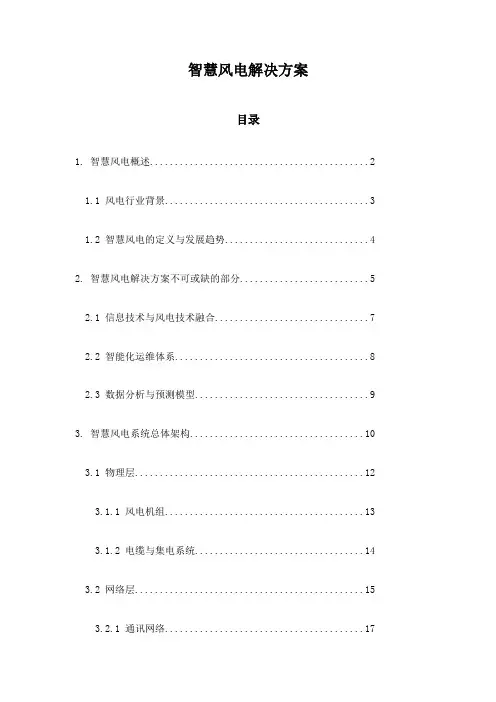 智慧风电解决方案