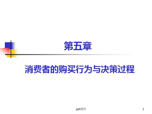 第五章消费者的购买行为与决策过程  ppt课件