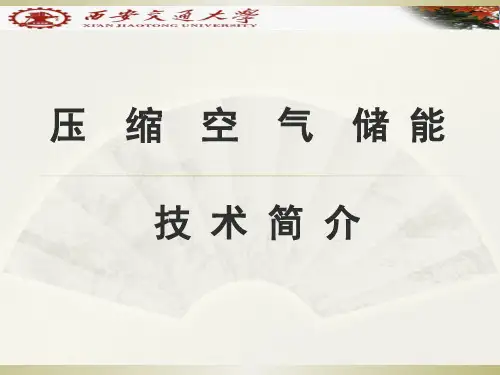 压缩空气储能 CAES 技术介绍