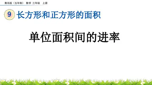 《单位面积间的进率》长方形和正方形的面积PPT课件