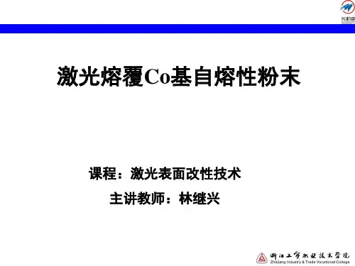 激光熔覆Co基自熔性粉末讲解