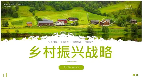 乡村振兴战略PPT模板
