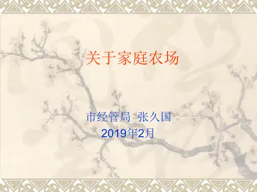 关于家庭农场-PPT课件