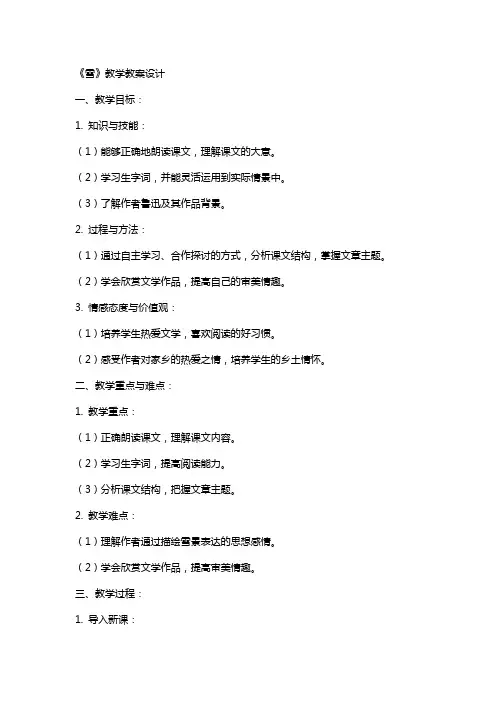 《雪》 教学教案设计