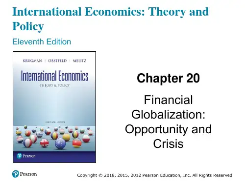 国际经济学：理论与政策(第十一版)英文版课件C20_Krugman_11e