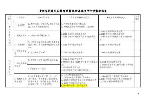 学校办学基本条件