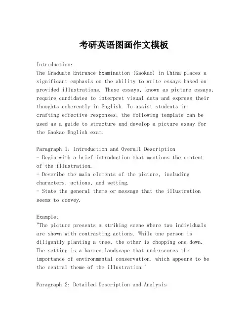 考研英语图画作文模板