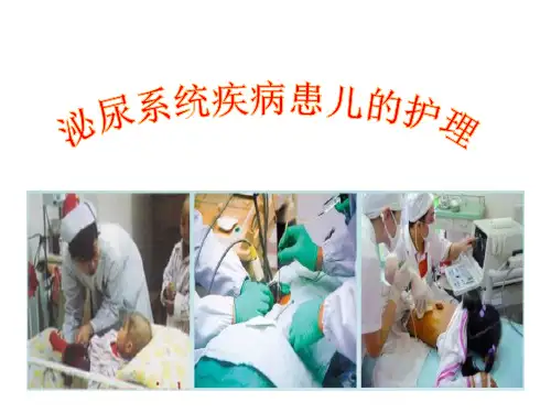 【精品课件】泌尿系统疾病患儿的护理
