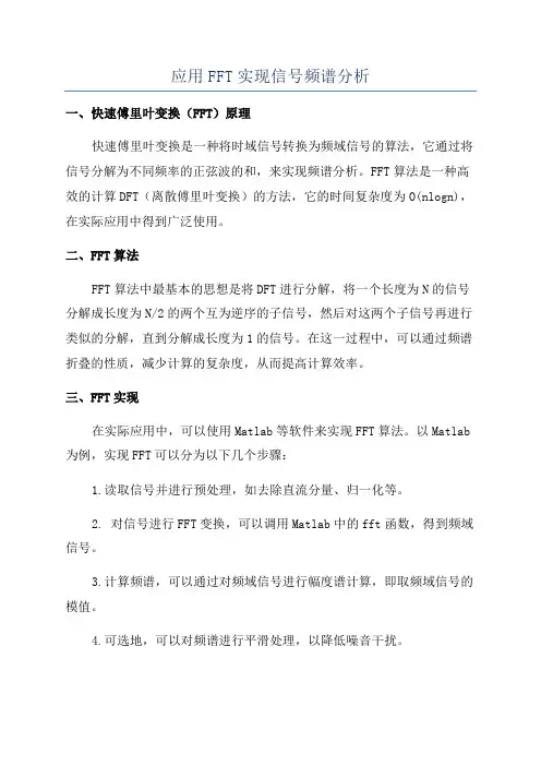 应用FFT实现信号频谱分析