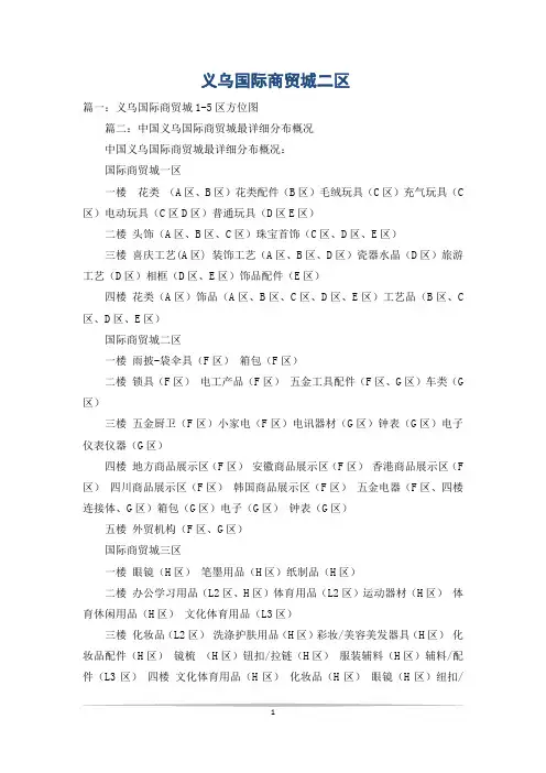 义乌国际商贸城二区
