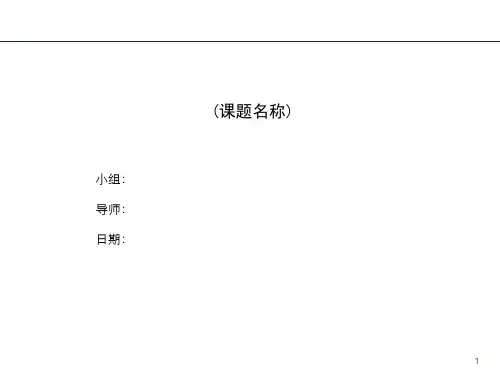 行动学习进度报告模板