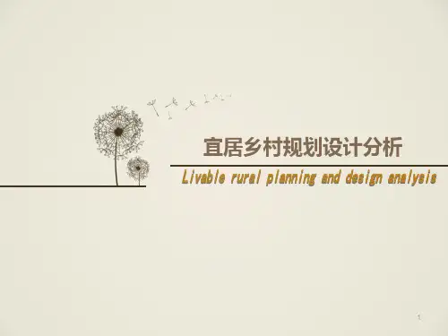 宜居乡村规划设计分析-PPT课件