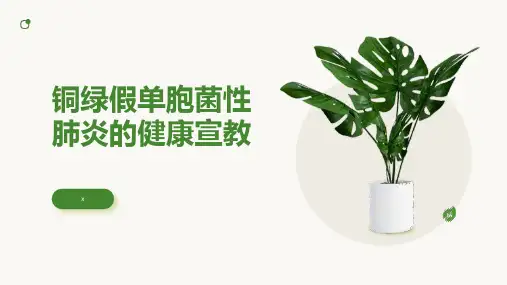 铜绿假单胞菌性肺炎的健康宣教