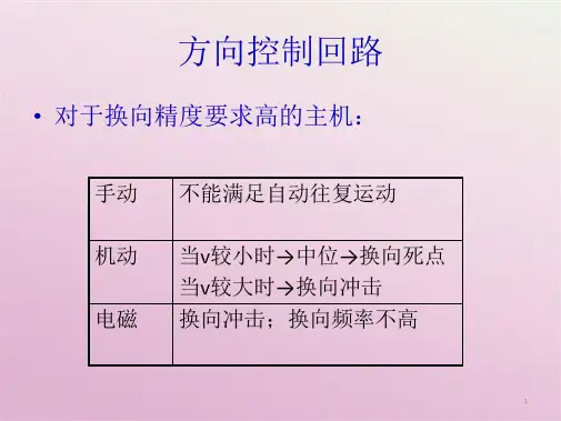 液压与气压传动 方向控制回路(共3张PPT)