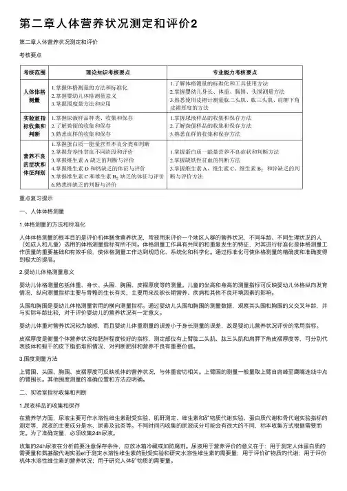 第二章人体营养状况测定和评价2