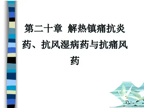 解热镇痛抗炎药抗风湿病药与抗痛风药