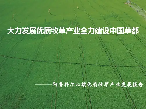 阿鲁科尔沁旗优质牧草产业发展报告