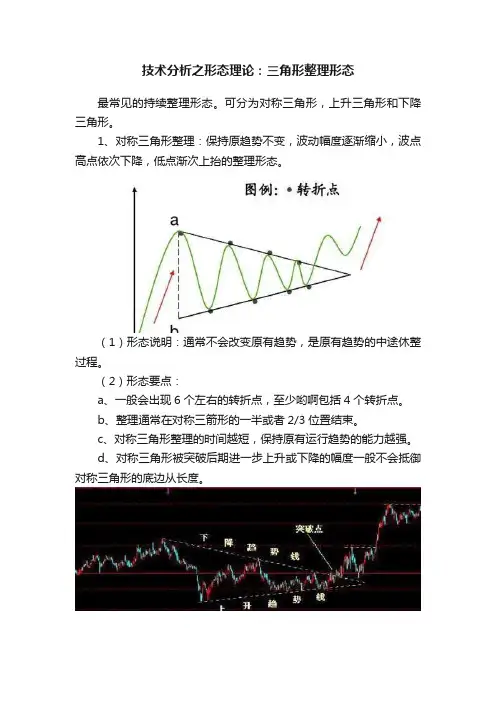 技术分析之形态理论：三角形整理形态