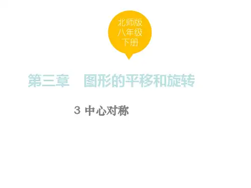 北师大版八年级数学下册课件-中心对称