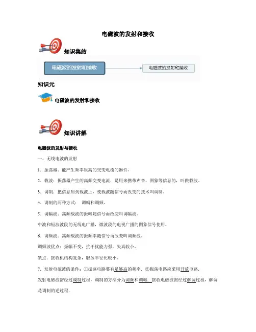 高中物理选修3-4-电磁波的发射和接收
