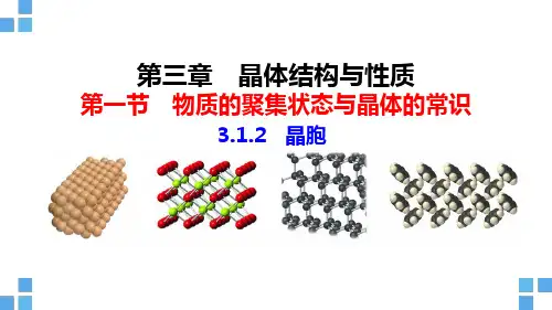 晶胞课件高二化学人教版选择性必修2
