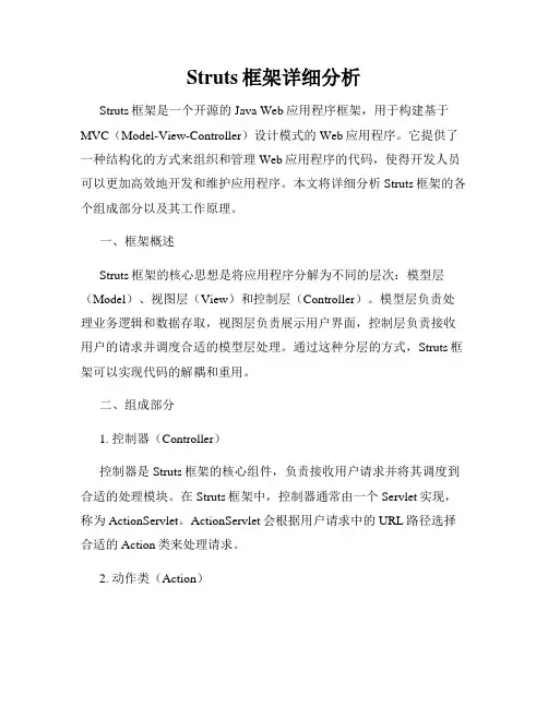 Struts框架详细分析