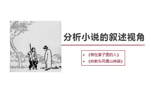 2024届高考语文第一轮专项复习——小说阅读之叙述视角 教学PPT课件20张