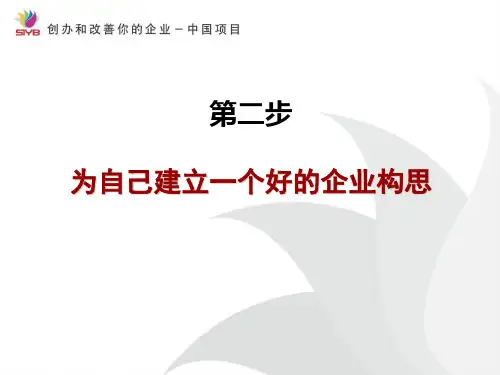 SYB创业培训第二步寻找创业项目2
