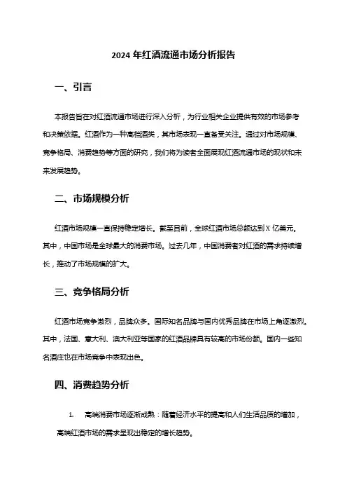 2024年红酒流通市场分析报告