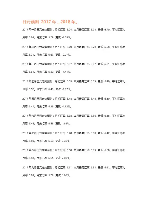 日元兑人民币汇率分析