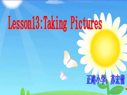 冀教版五年级上册英语Lesson13Taking pictures