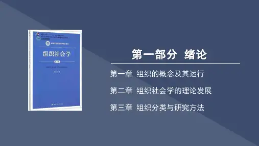 组织社会学第三版ppt 第二章 组织社会学的理论发展