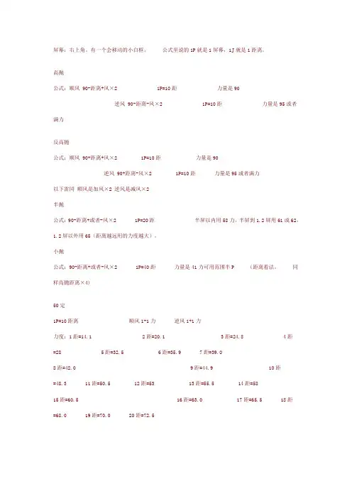 弹弹堂瞄准技巧