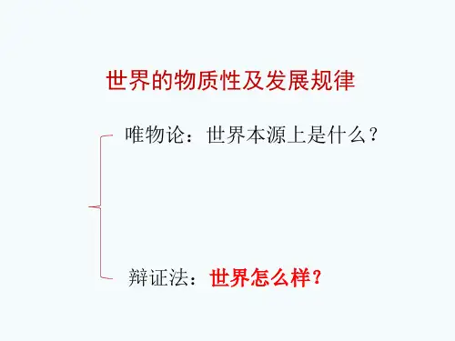 2.8唯物辩证法的总观点总特征(一)世界的普遍联系