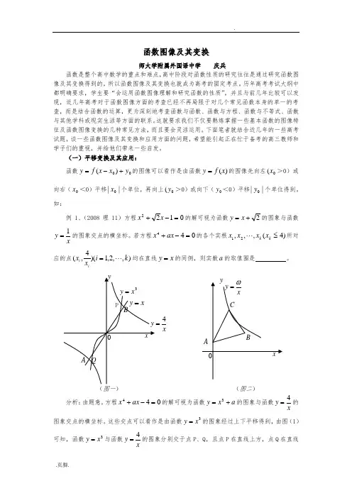 函数图像和变换解读