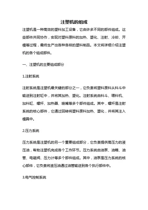 注塑机的组成