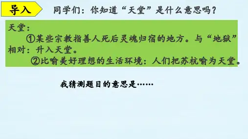 鸟的天堂 ppt课件