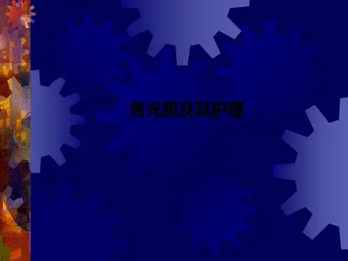 青光眼及其护理PPT课件