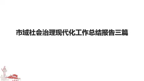 市域社会治理现代化工作总结报告三篇